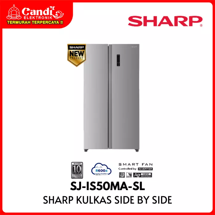 KULKAS SIDE BY SIDE SHARP